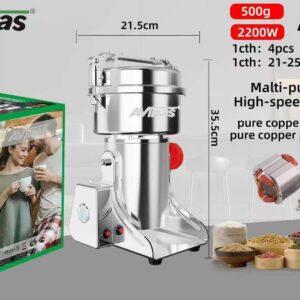 Alvinas 500 Gram, 2200 Watts Multi-Purpose High-Speed Crusher with Pure Copper Coil