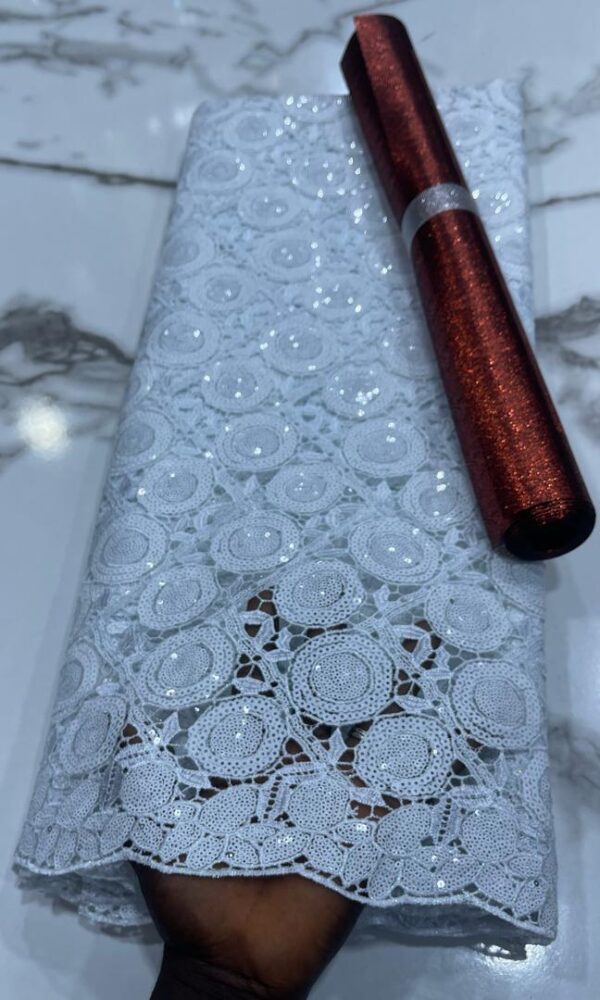 Lace Lace(Aso ebi) with different colours  5 yards