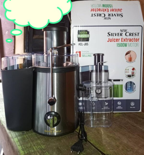 New Silver Crest Juicer Extractor with a 1500W motor