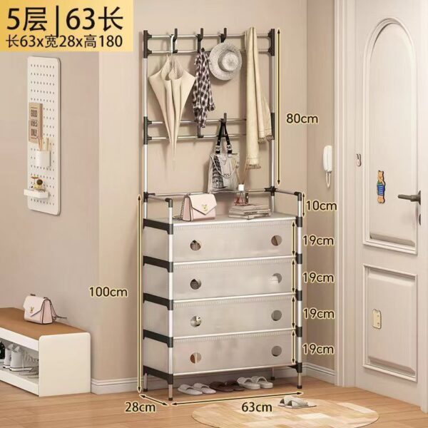 5 layers shoe and hat rack