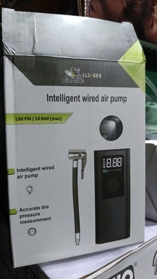 Intelligent wired air pump with with extensive cord