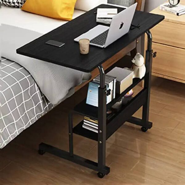 Double laptop table ,available in black and brown colours