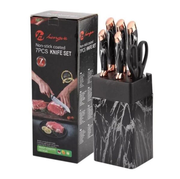 7 PC's marble knife