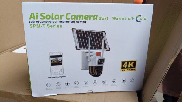 Ai solar camera 2 in 1 warm full colour 4G