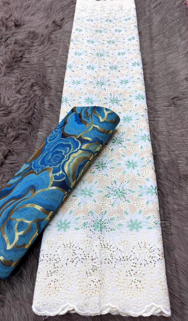 Swiss Voile Lace with Diamond 💎 Stone