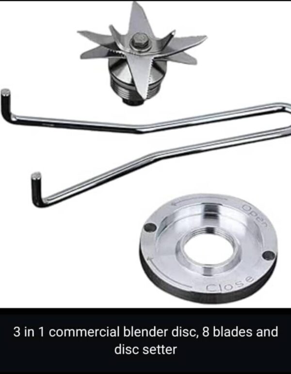 Commercial blender disc setter