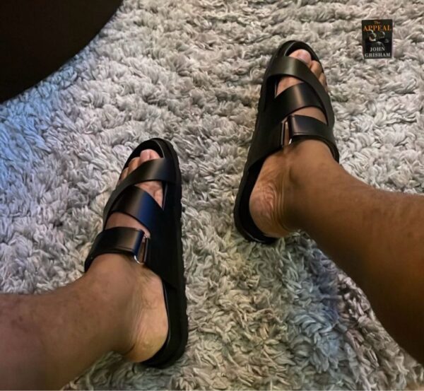 HERMES CROSS LEATHER CHYPRE SANDAL