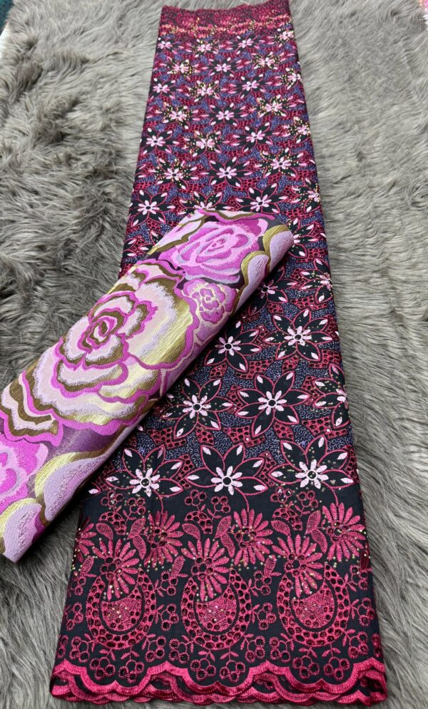 Swiss Voile Lace with Diamond 💎 Stone - Image 2
