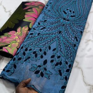 Flocky Lace Fabric
