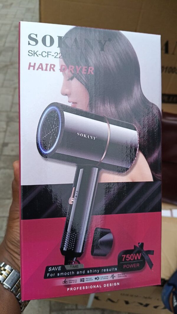 750 watts sokanny fashion hair dryer