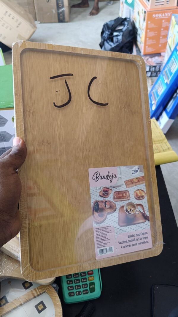 JC Wooden serving tray