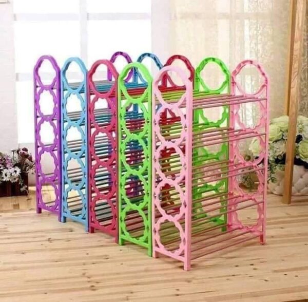 Plastic shoe rack