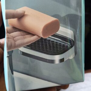 Single wall suction soap holder