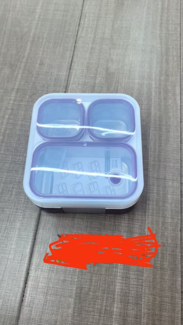 3 partition insulated food lunch box
