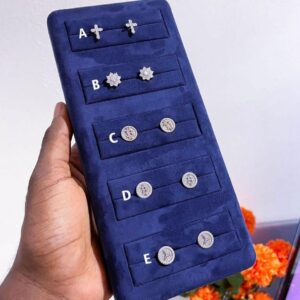 Moissanite stud earrings