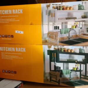 Over the sink cabinet kitchen rack