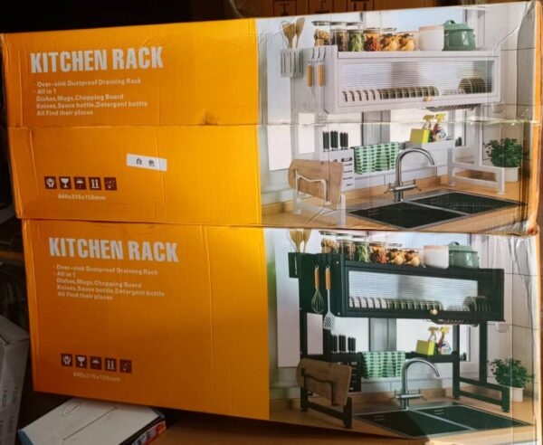 Over the sink cabinet kitchen rack