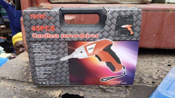 RECHARGEABLE SCREW DRIVER 45 PCS