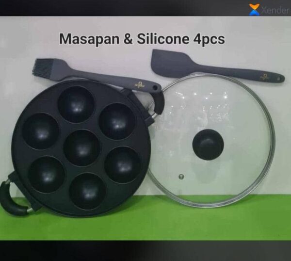 Masa pan with nonstick kitchen tool