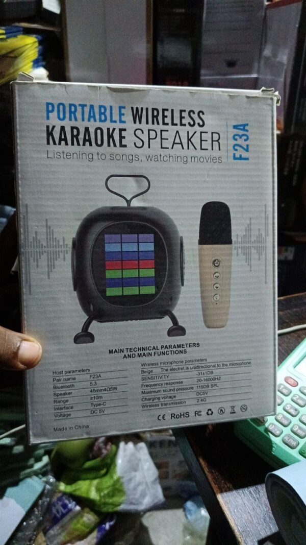 portable single mic Karaoke with loud speaker