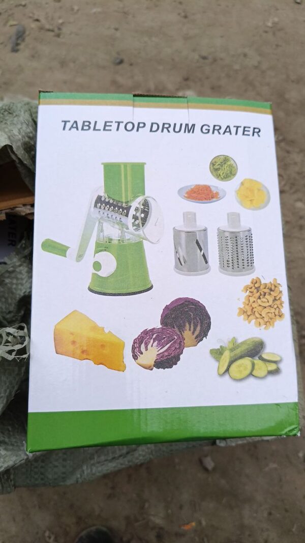 Multifunctional Manual Vegetable Slicer, Drum Grater
