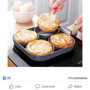 4 holes fry pan